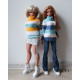 PATTERN: Sweater With Blue Stripes for Smart Doll