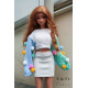 Cropped Jumper with Colored Pompoms for Smart Doll