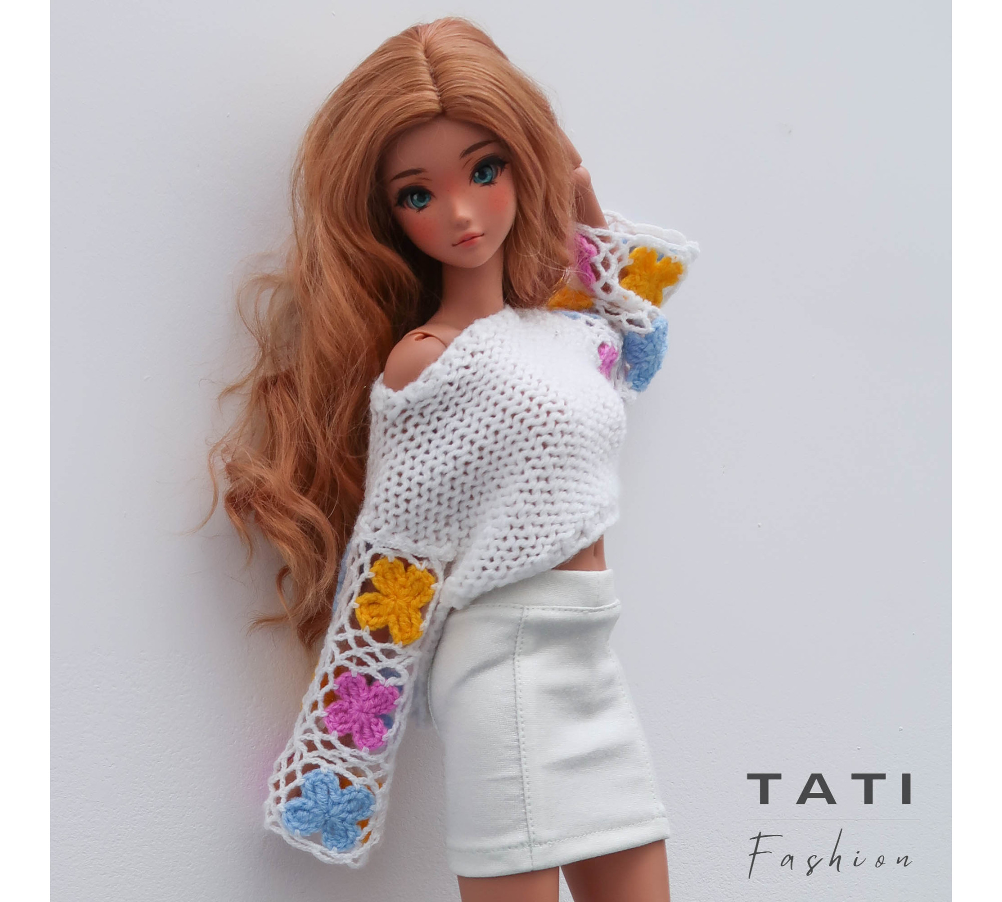 Jumper with Long Sleeves for Smart Doll