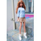 Jumper with Three-Quarter Sleeves for Smart Doll