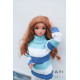 Sweater with Colored Stripes for Smart Doll