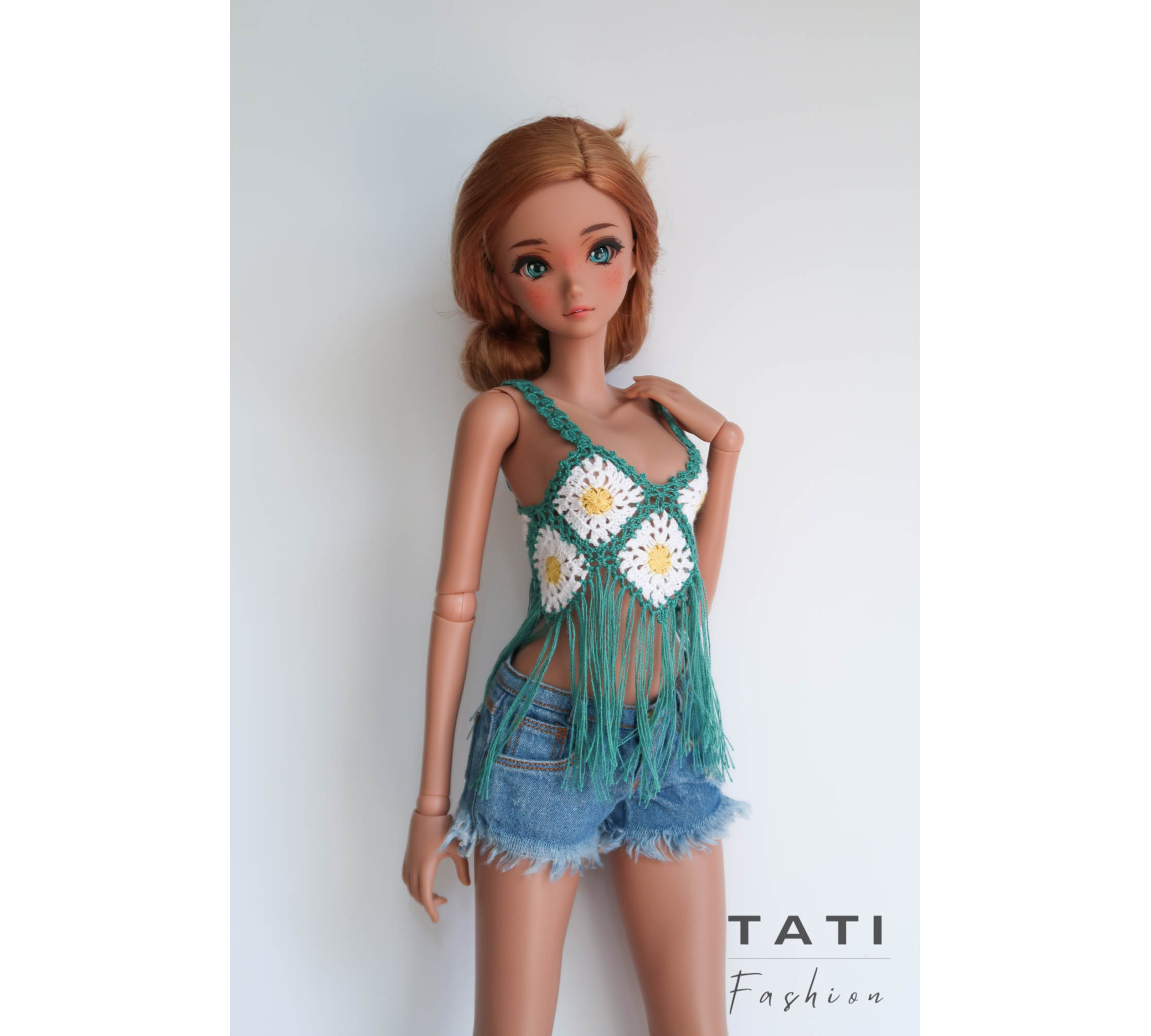 PATTERN: Top with fringes for Smart Doll