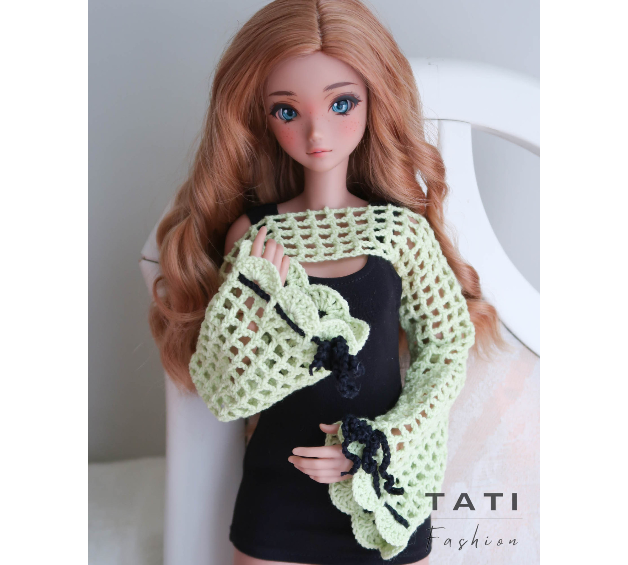 Flared Sleeve Shrug for Smart Doll