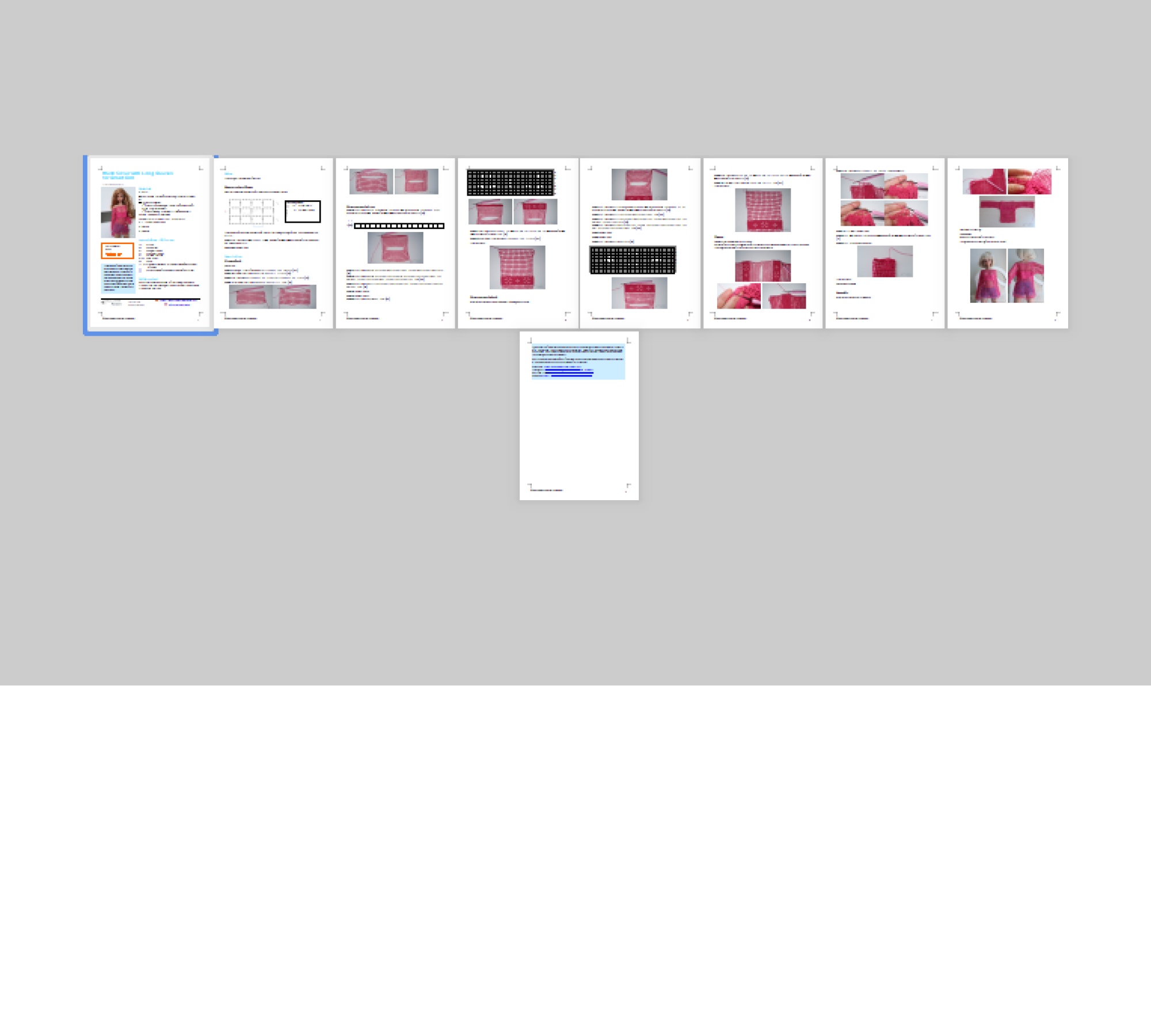 PDF: Mesh Cover with Long Sleeves for Smart Doll