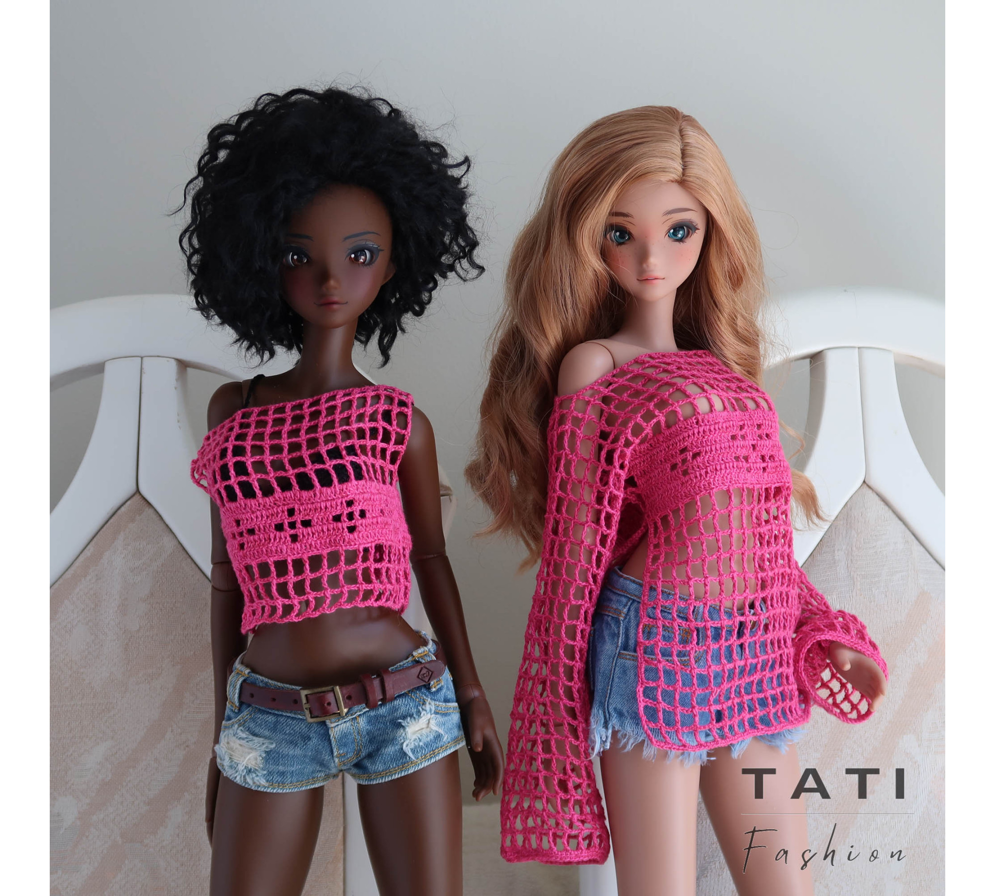 Mesh Top with Crosses for Smart Doll Mesh Top with Crosses for Smart Doll