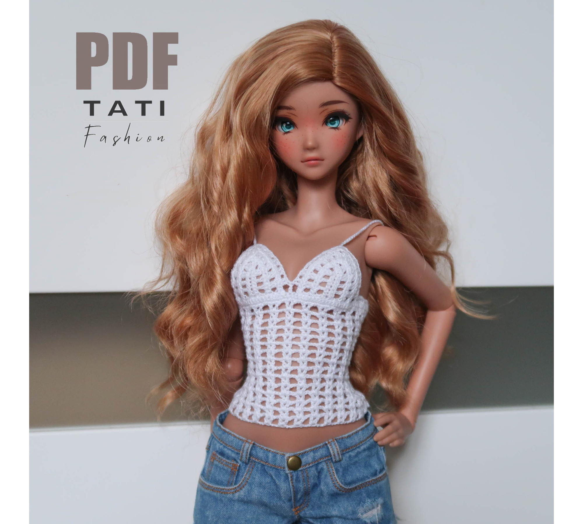 PDF: White Simple Top for Smart Doll