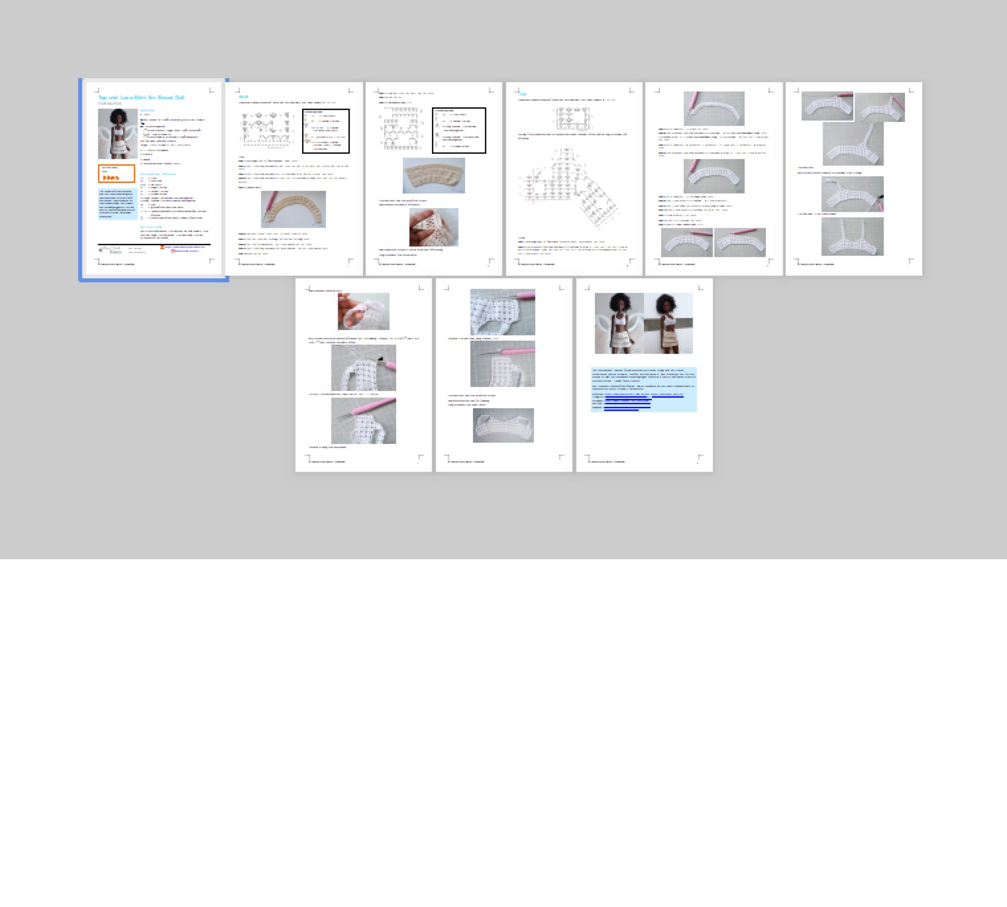 PDF: Top and Lace Skirt for Smart Doll