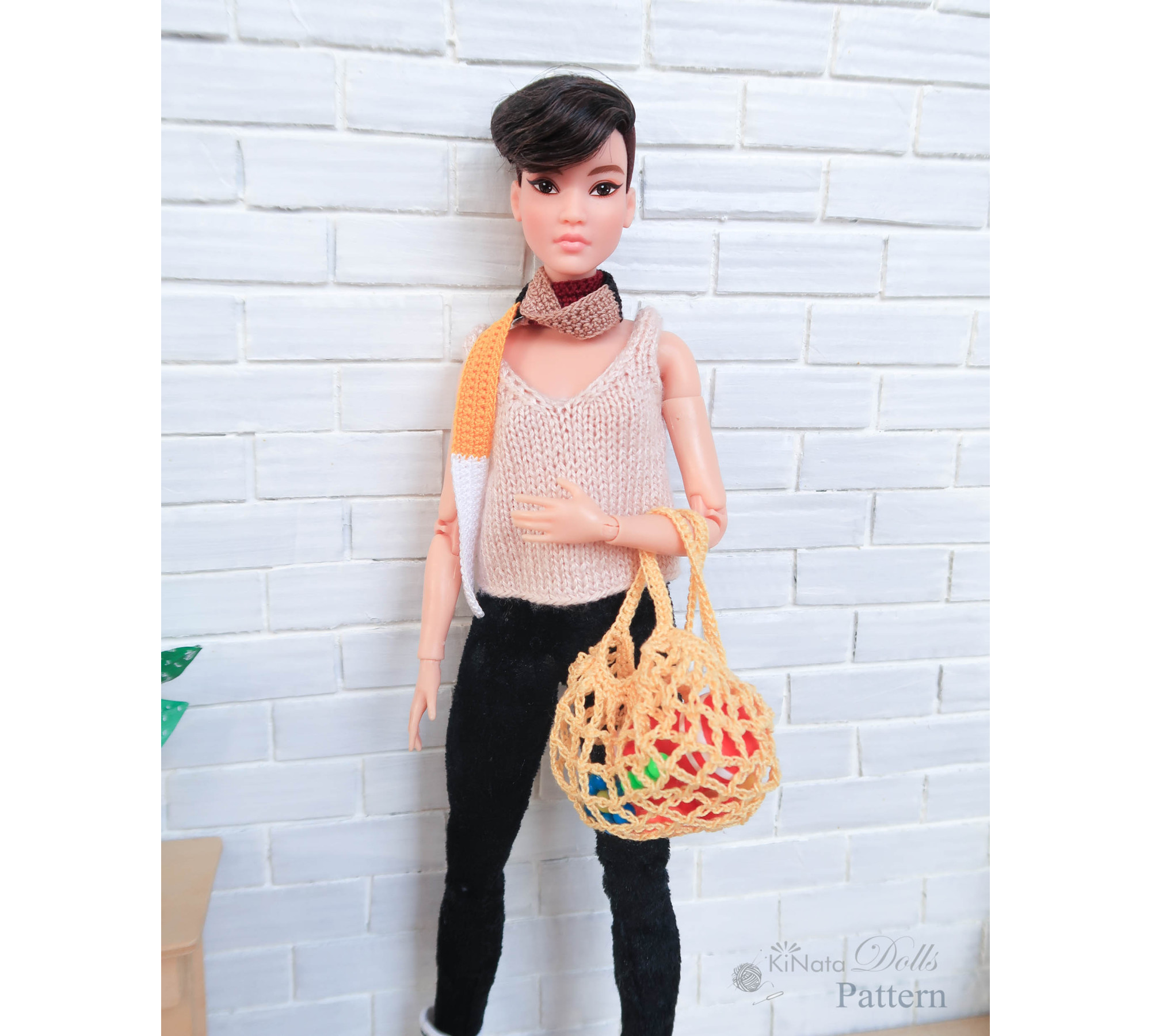 PDF: String bag for Barbie and 1/6 doll