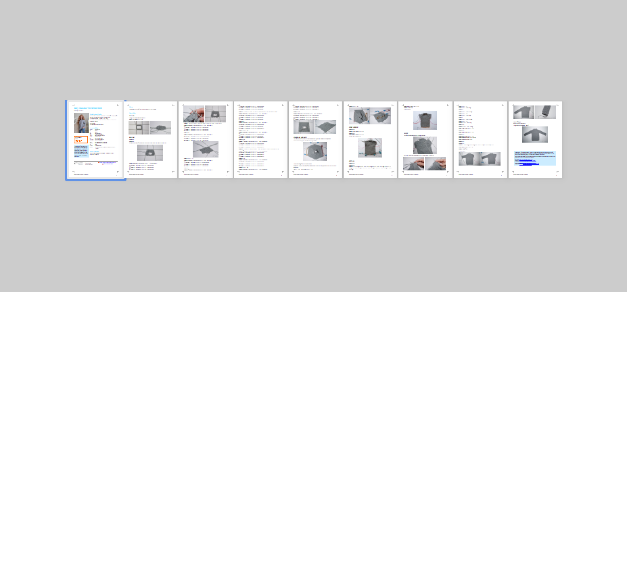 PDF: Gray Sweater for Smart Doll