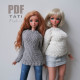PDF: Gray Sweater for Smart Doll