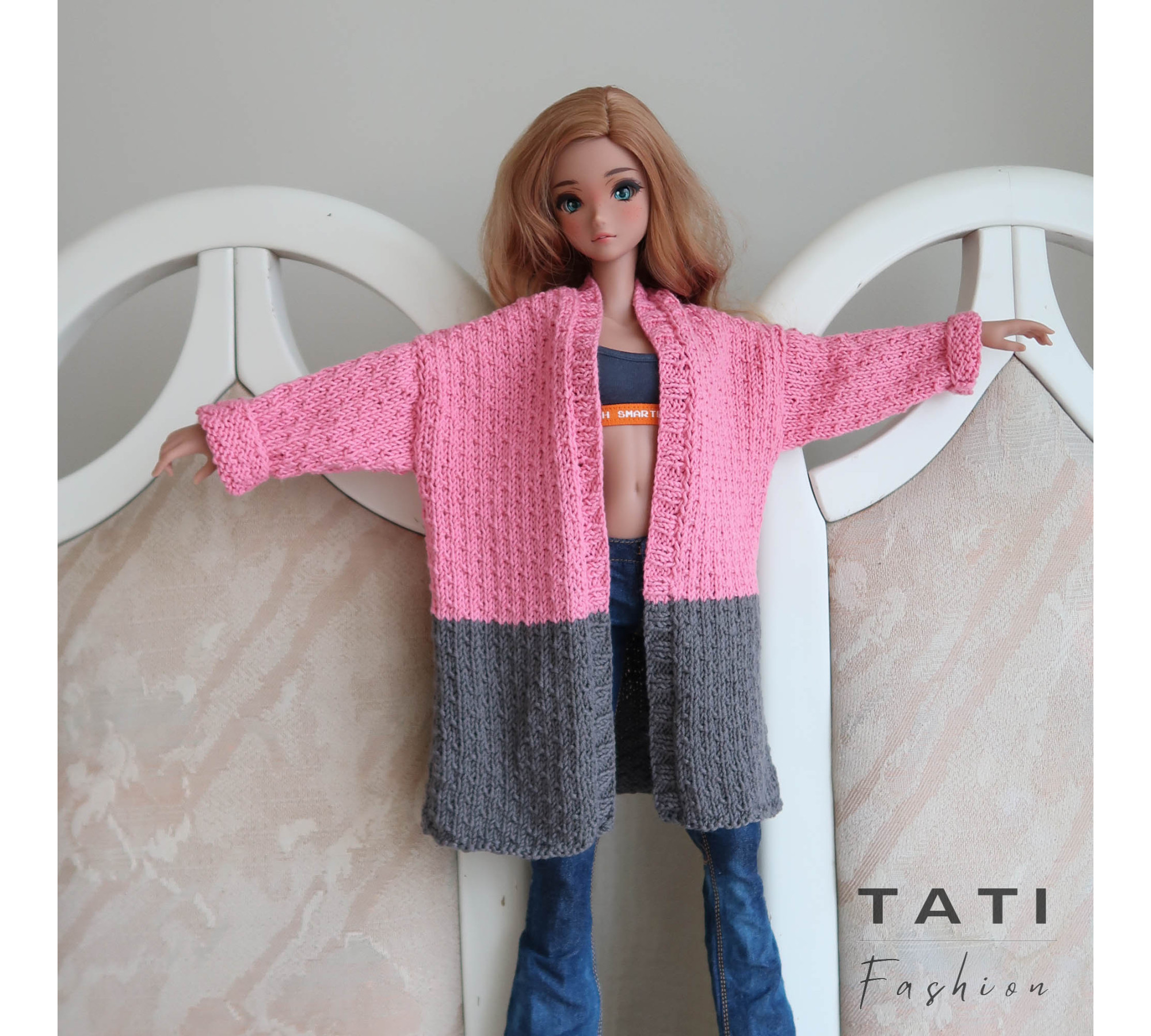 Long cardigan for Smart Doll Long cardigan for Smart Doll