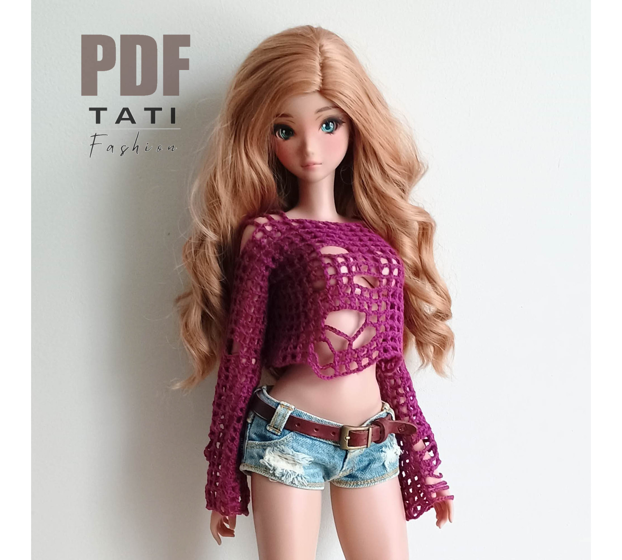 PATTERN: Ripped Mesh Top for Smart Doll