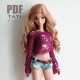 PATTERN: Ripped Mesh Top for Smart Doll